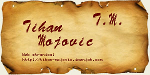Tihan Mojović vizit kartica